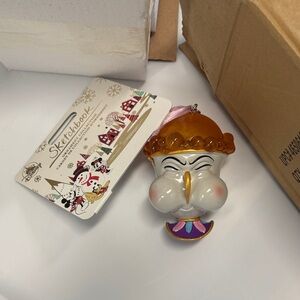 NEW Disney Mrs. Potts Ornament - White, Gold, Pink, Purple Classic Character